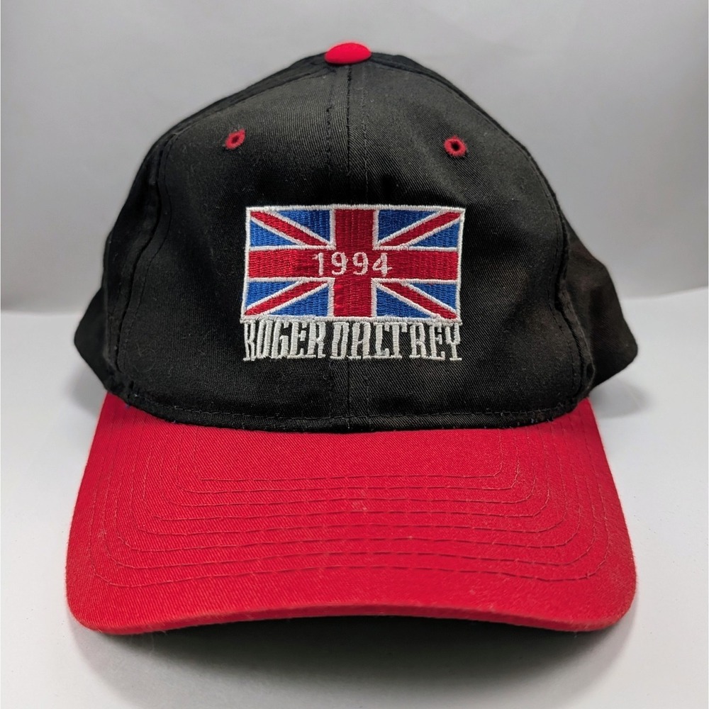 Vintage Roger Daltrey 1994 The Who Union Jack UK Snapback Hat Cap - Damage